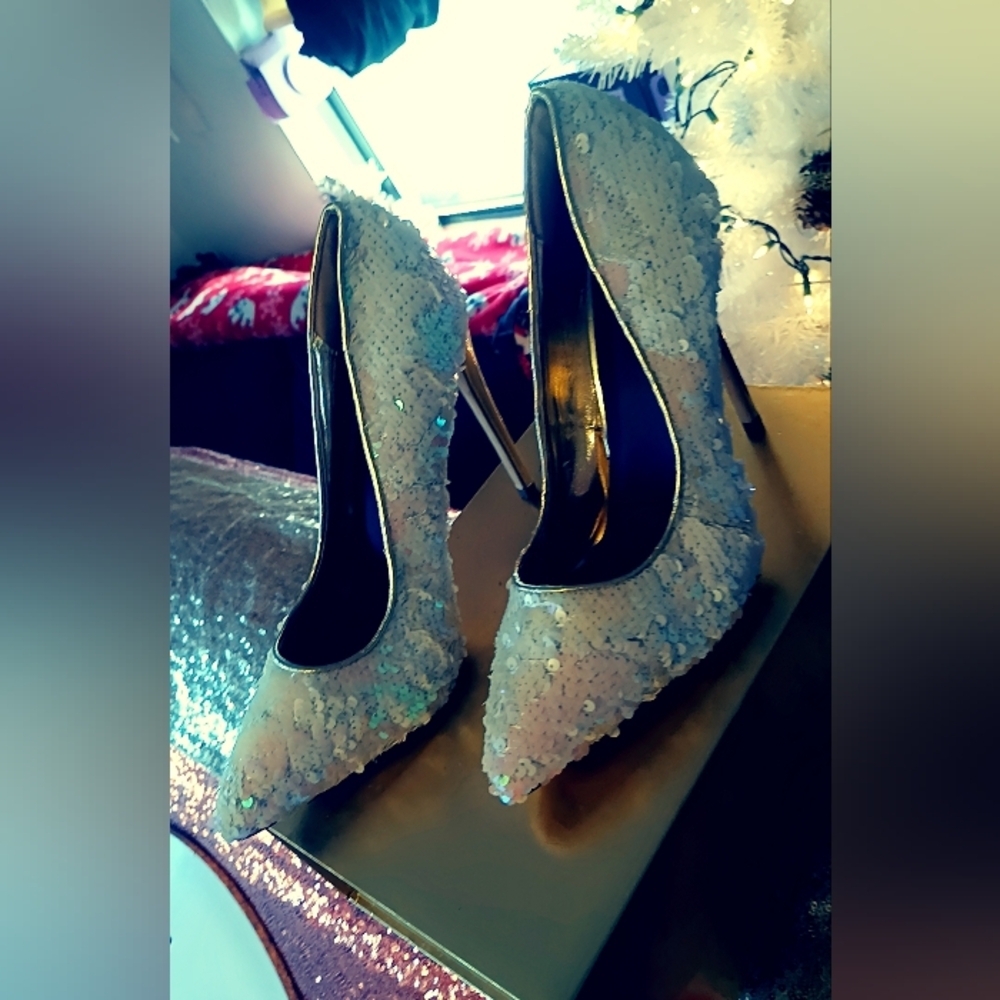 Elegant Sequin Stilletos